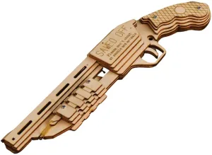 3D Wooden Rubber Band Shotgun Puzzle