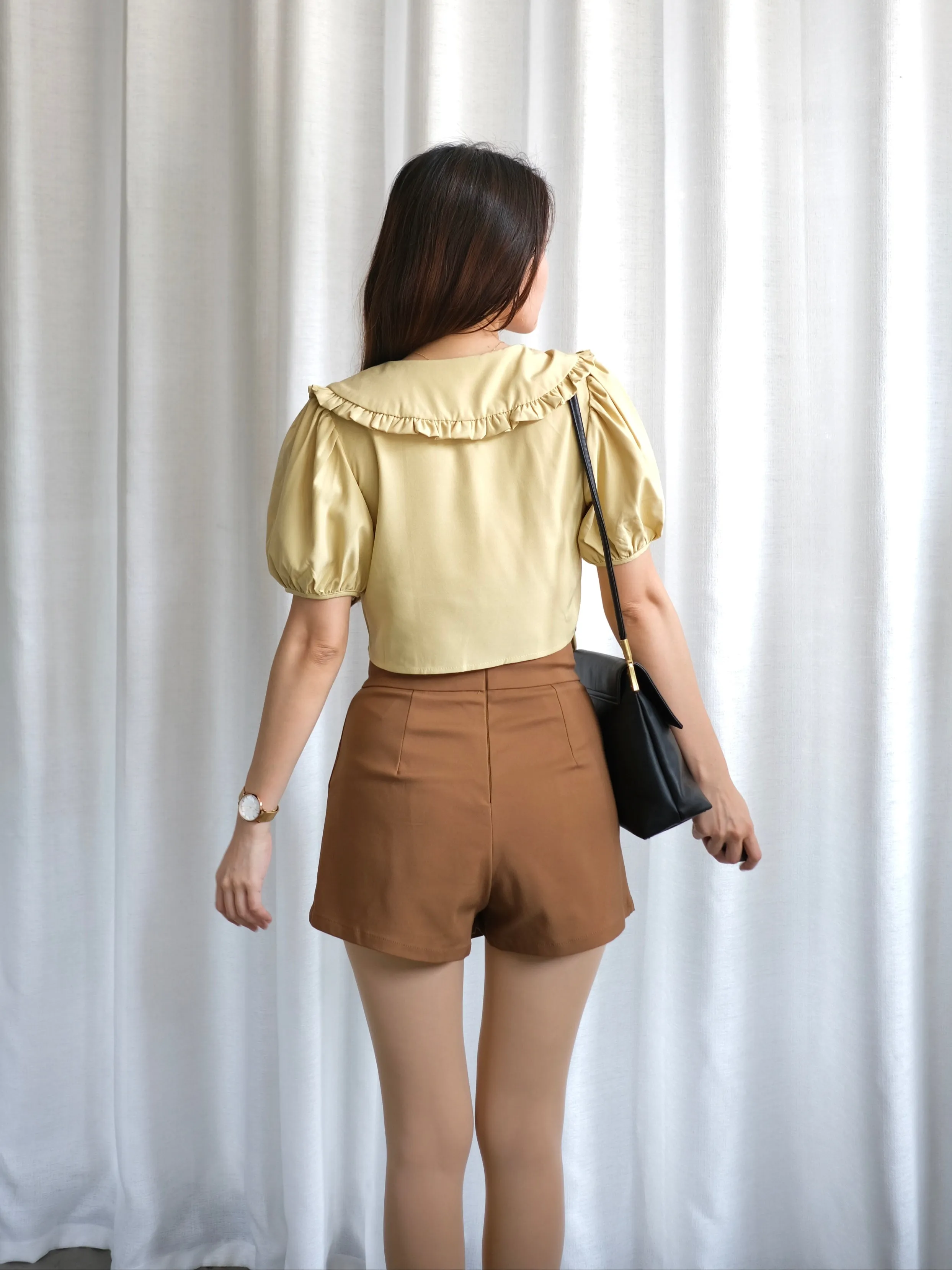 ACEWIN High Waist Button Detail Skort (Size S-XL) 501757