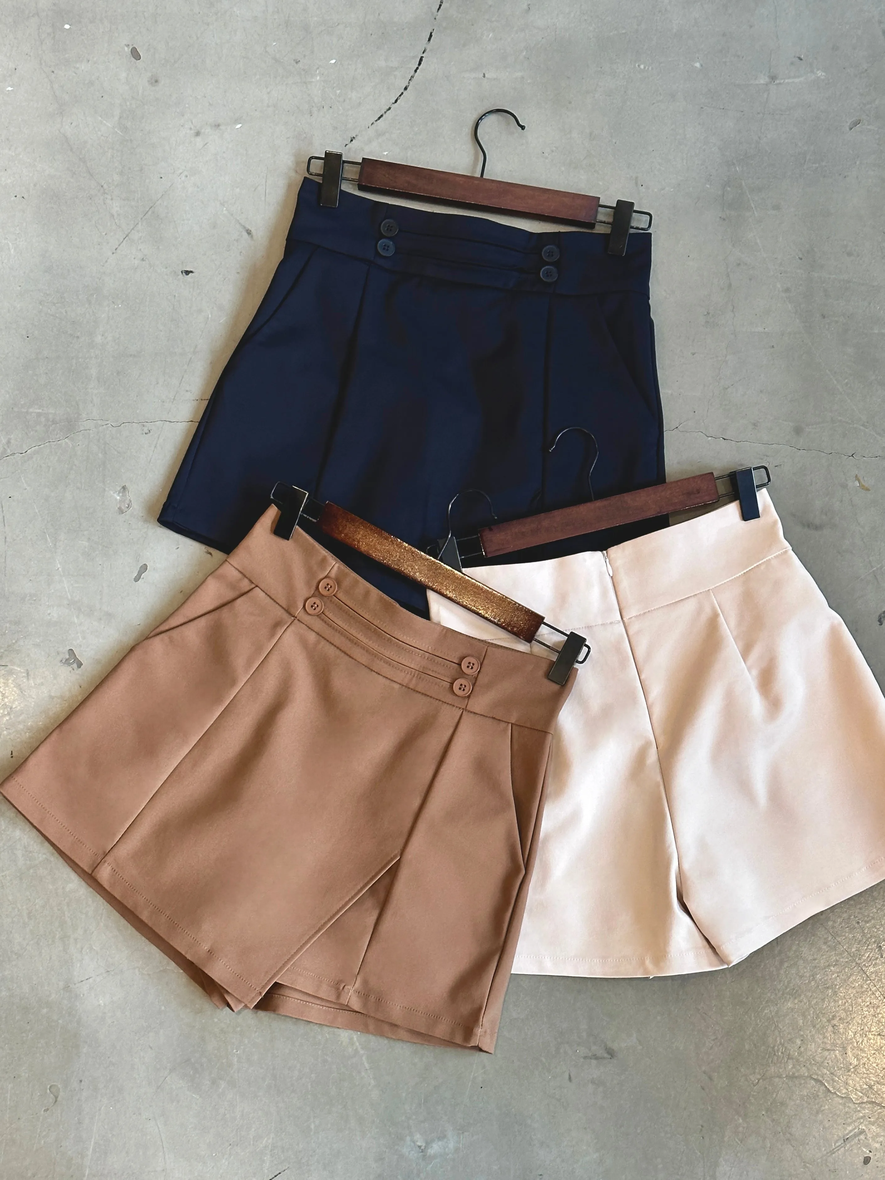 ACEWIN High Waist Button Detail Skort (Size S-XL) 501757