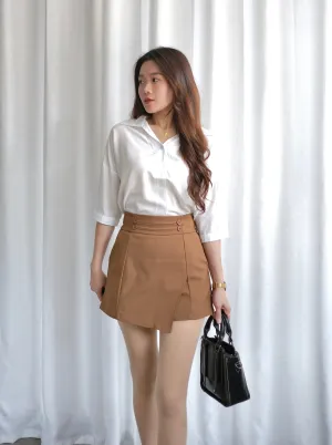 ACEWIN High Waist Button Detail Skort (Size S-XL) 501757