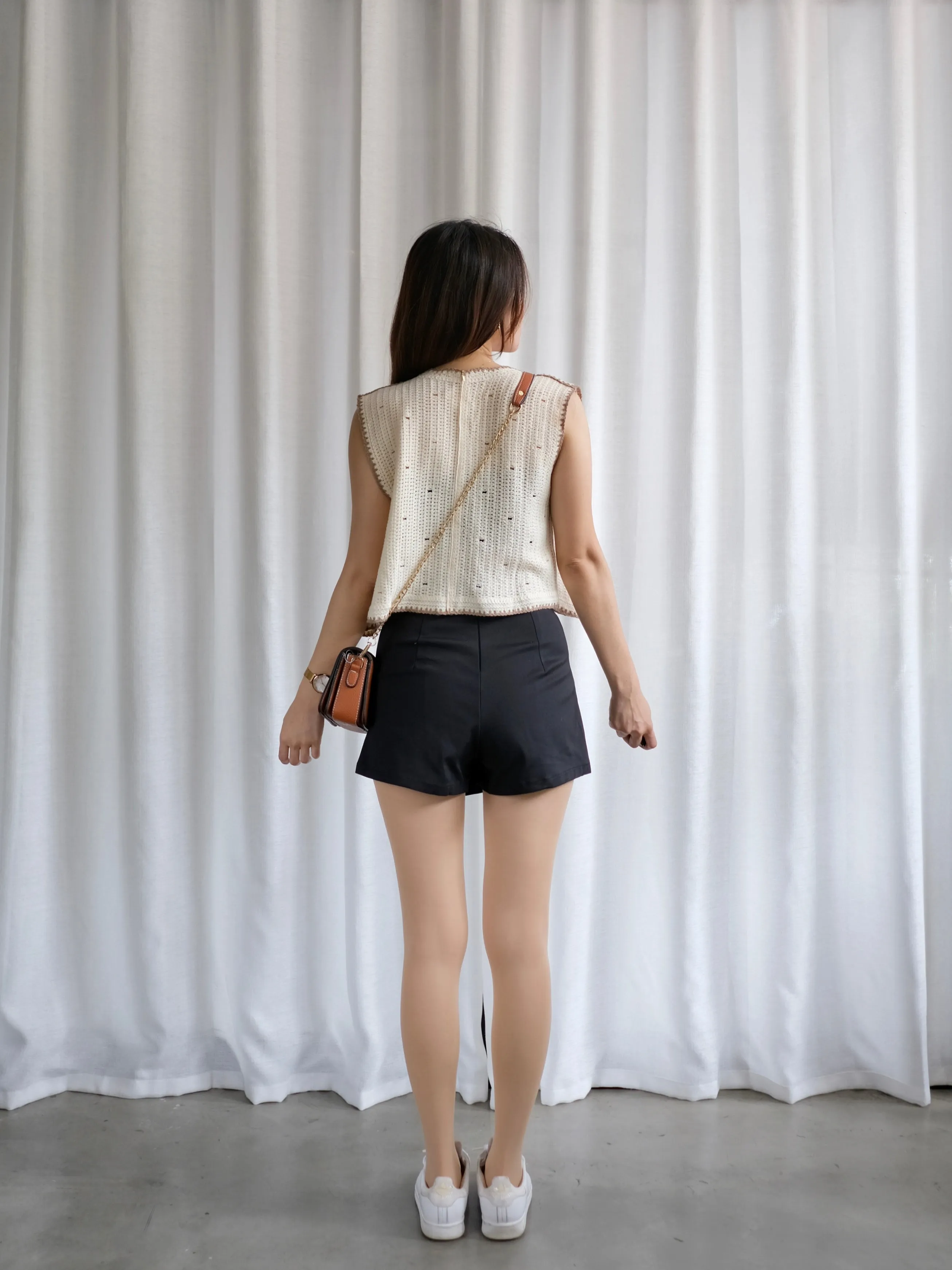 ACEWIN High Waist Button Detail Skort (Size S-XL) 501757