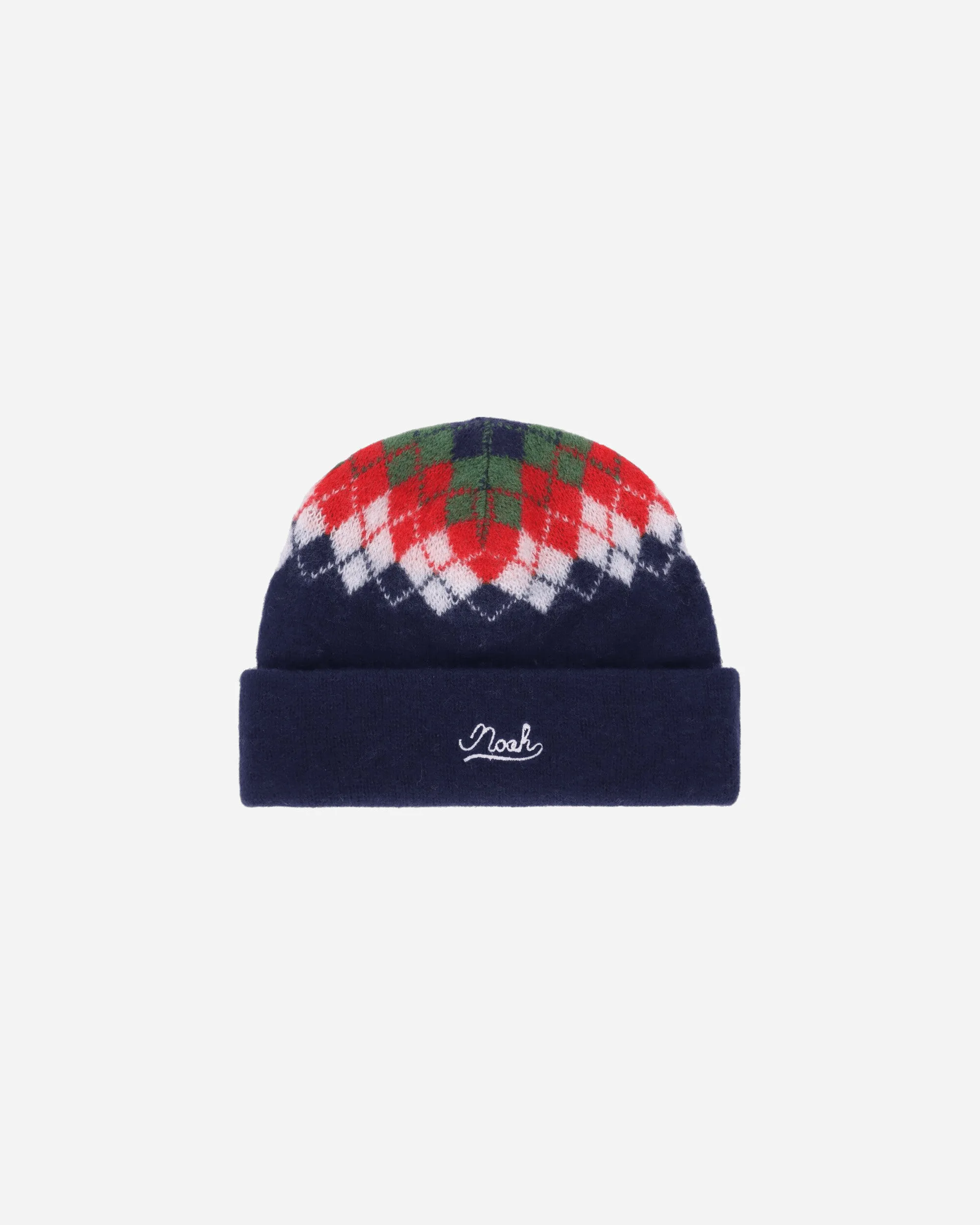 Argyle Beanie Navy