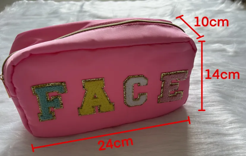 BA0094 make up bag  western pink 20230703 preorder 10*14*24cm
