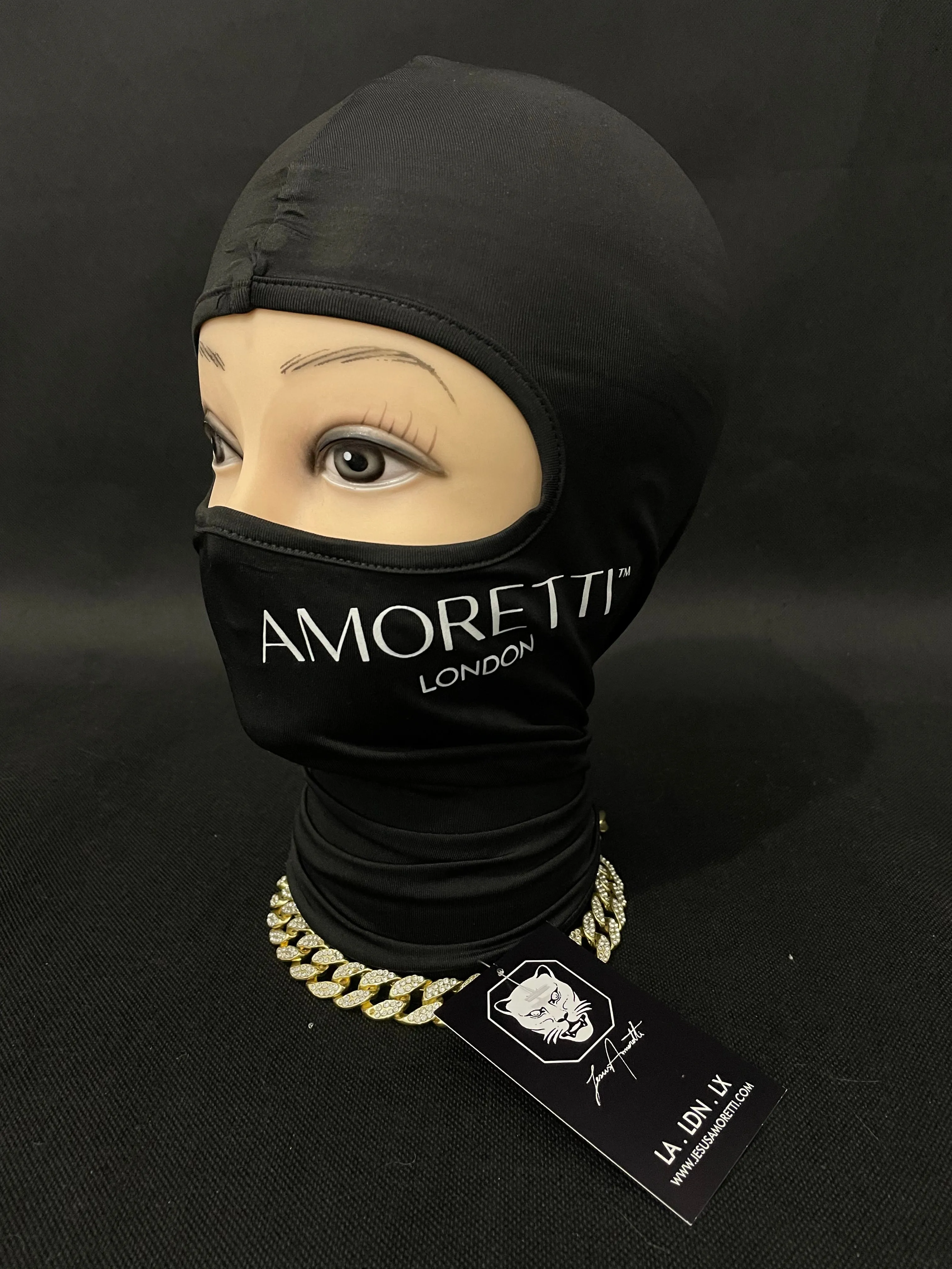 Balaclava Amoretti London Preta