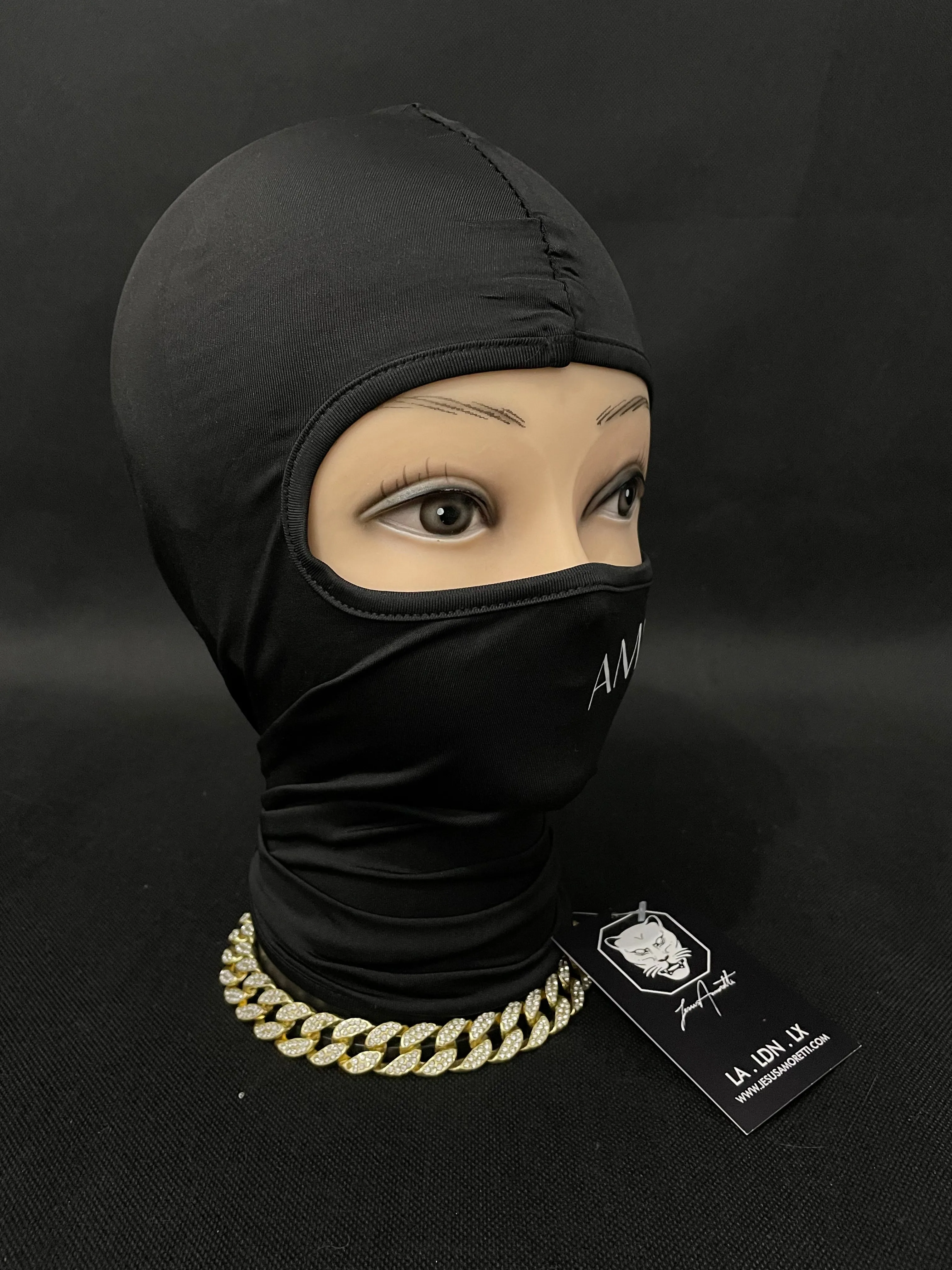 Balaclava Amoretti London Preta