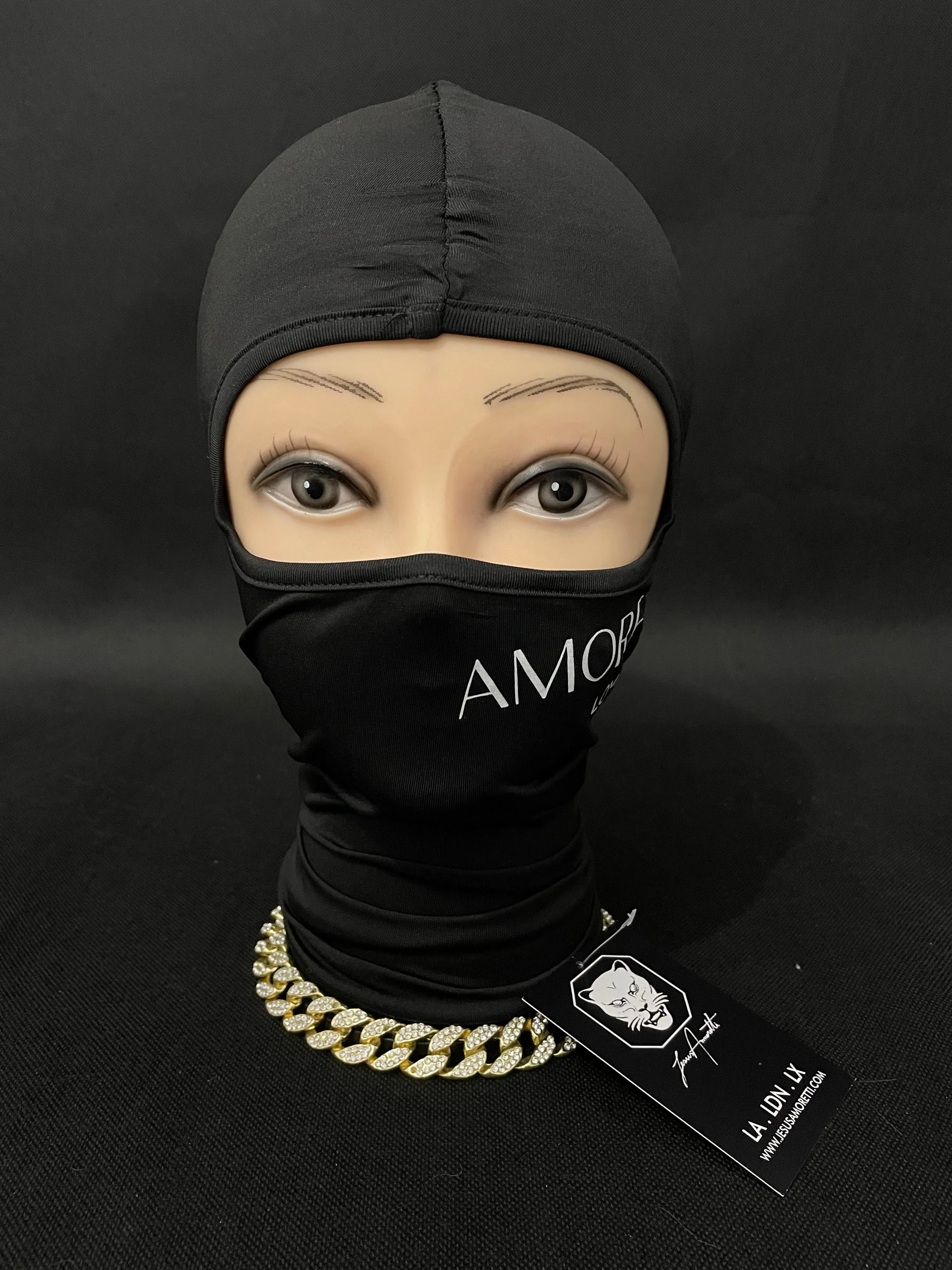 Balaclava Amoretti London Preta
