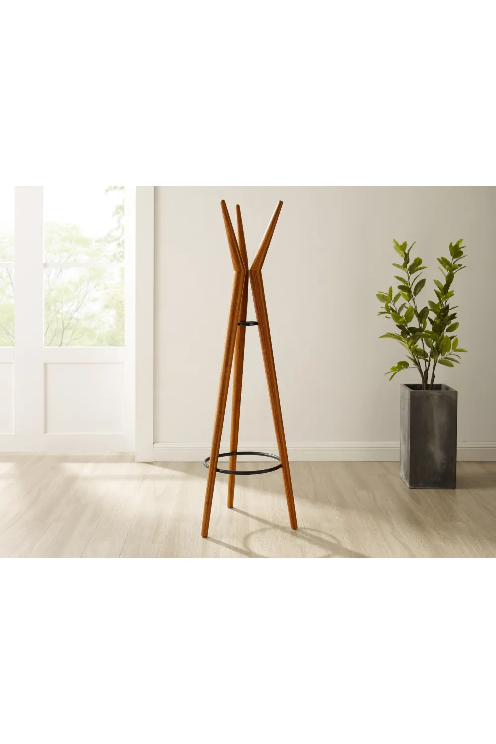 Bamboo Splayed Coat Tree | Greenington Spire