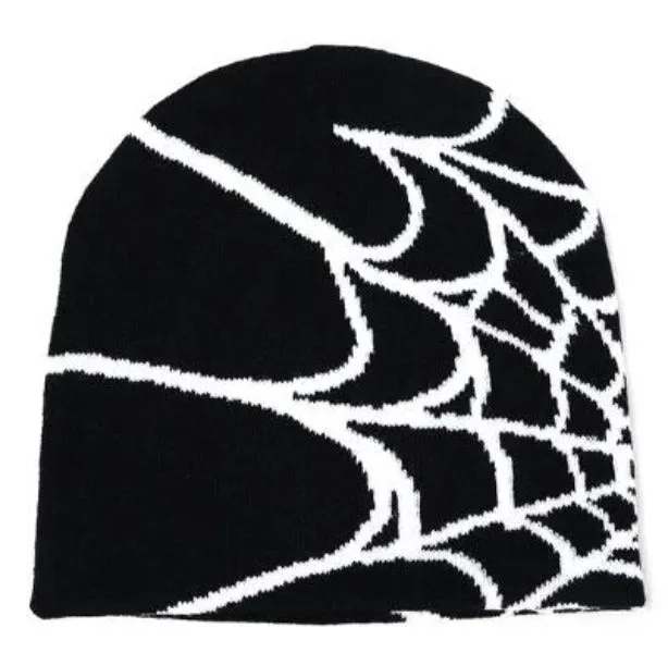 Beanie - Spider Web - Black