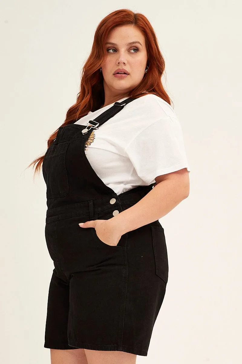 Black Denim Overall