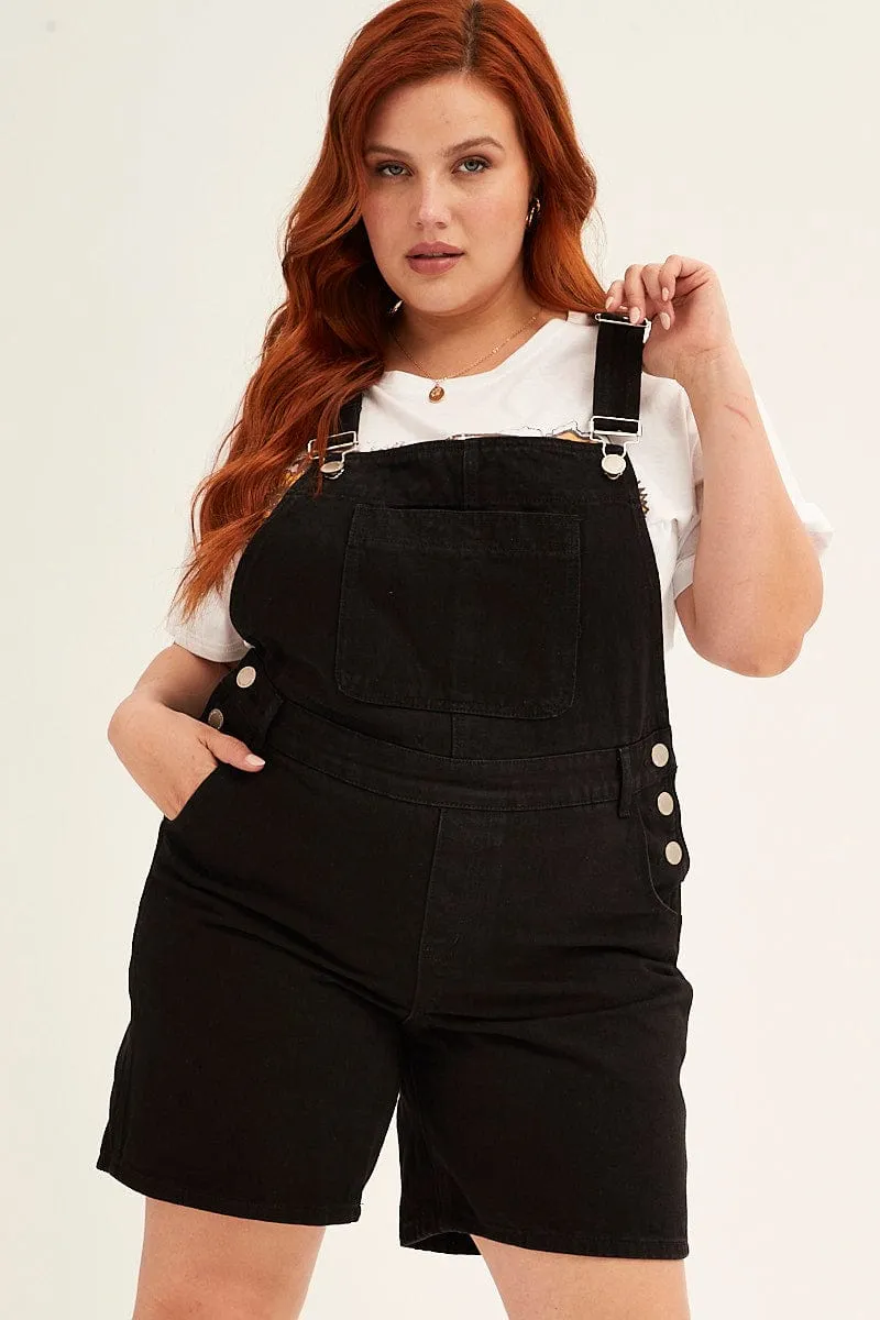 Black Denim Overall