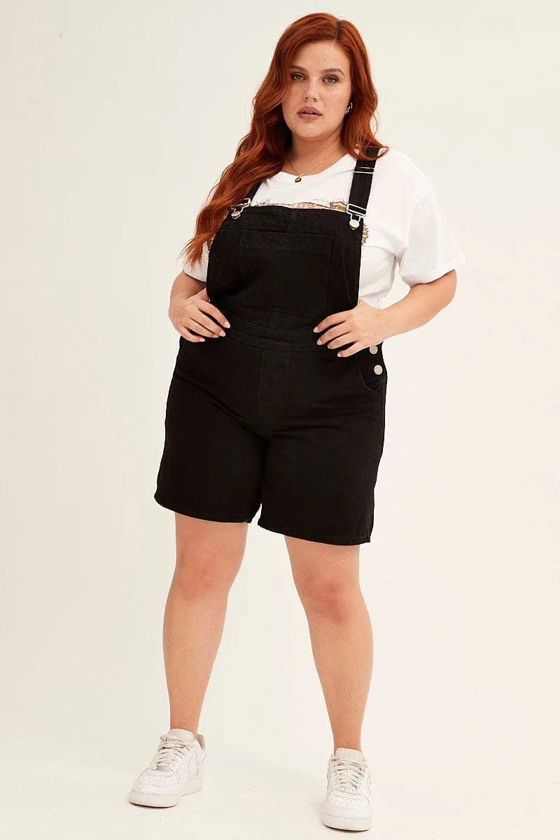Black Denim Overall