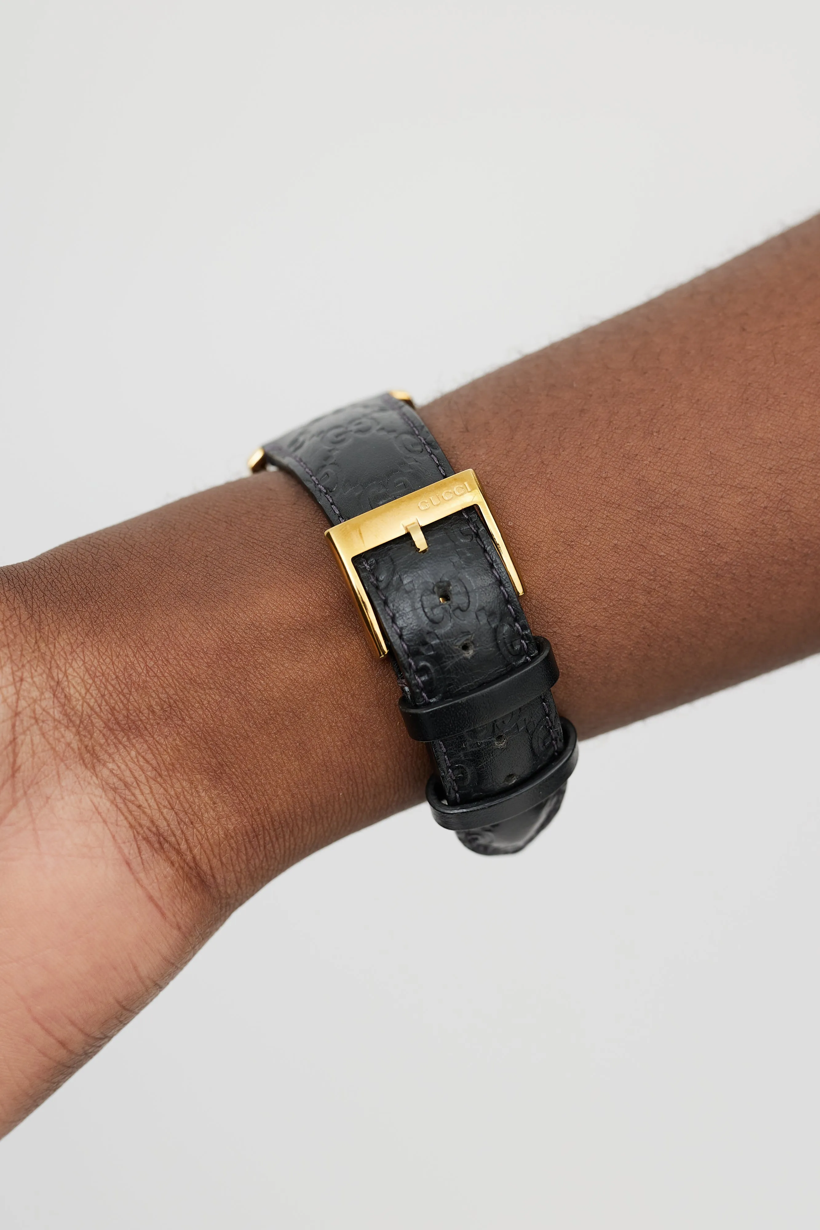 Black Leather G-Timeless 38 Watch