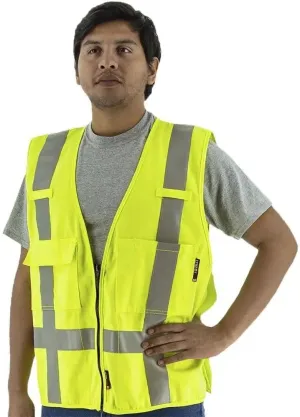 BLAZETEX - FR High Viz Safety Vest, Lime