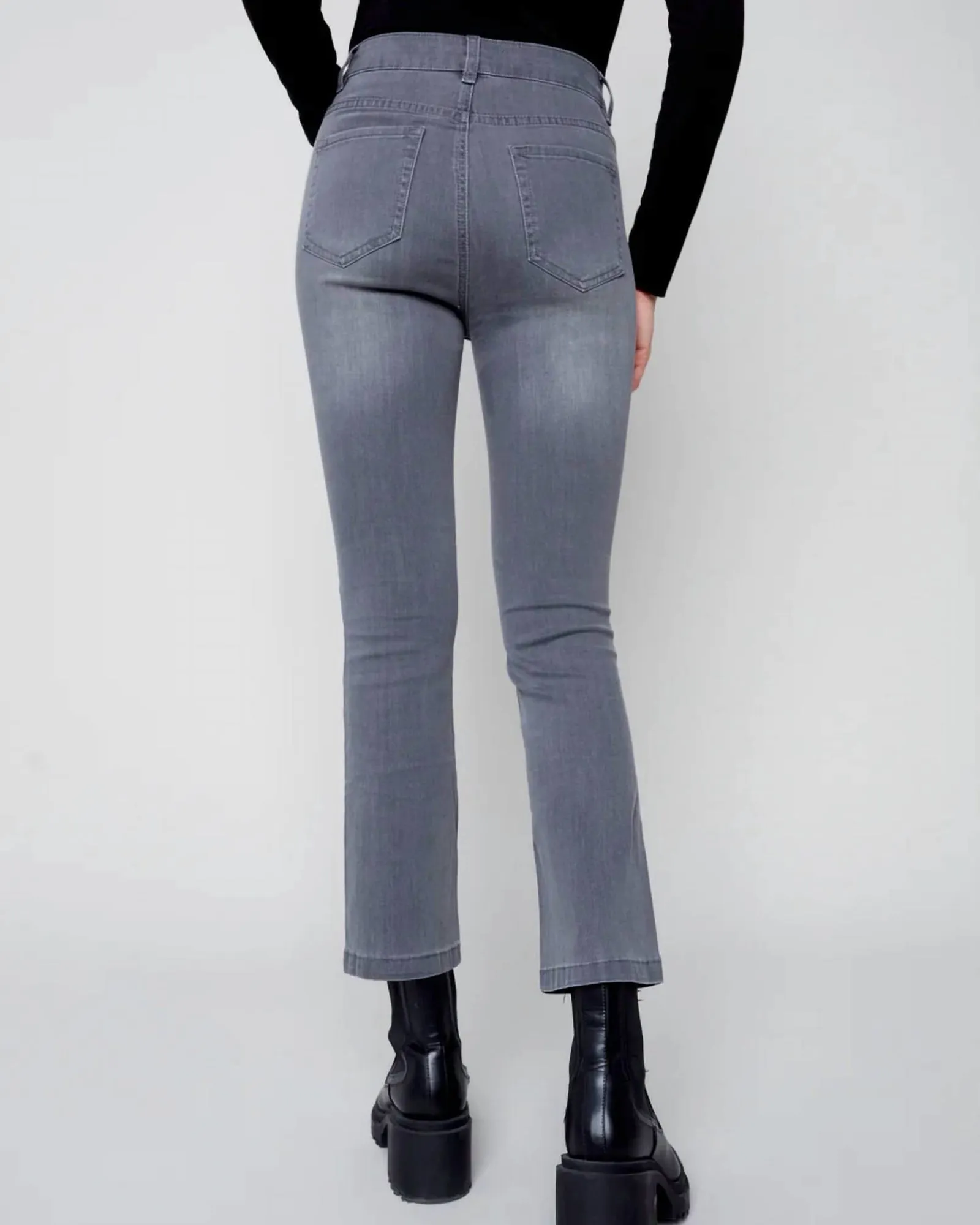Bootcut Leg In Grey | Grey