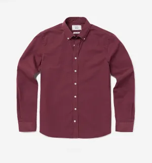 Button Down Garment Dyed Shirt Windsor Wine