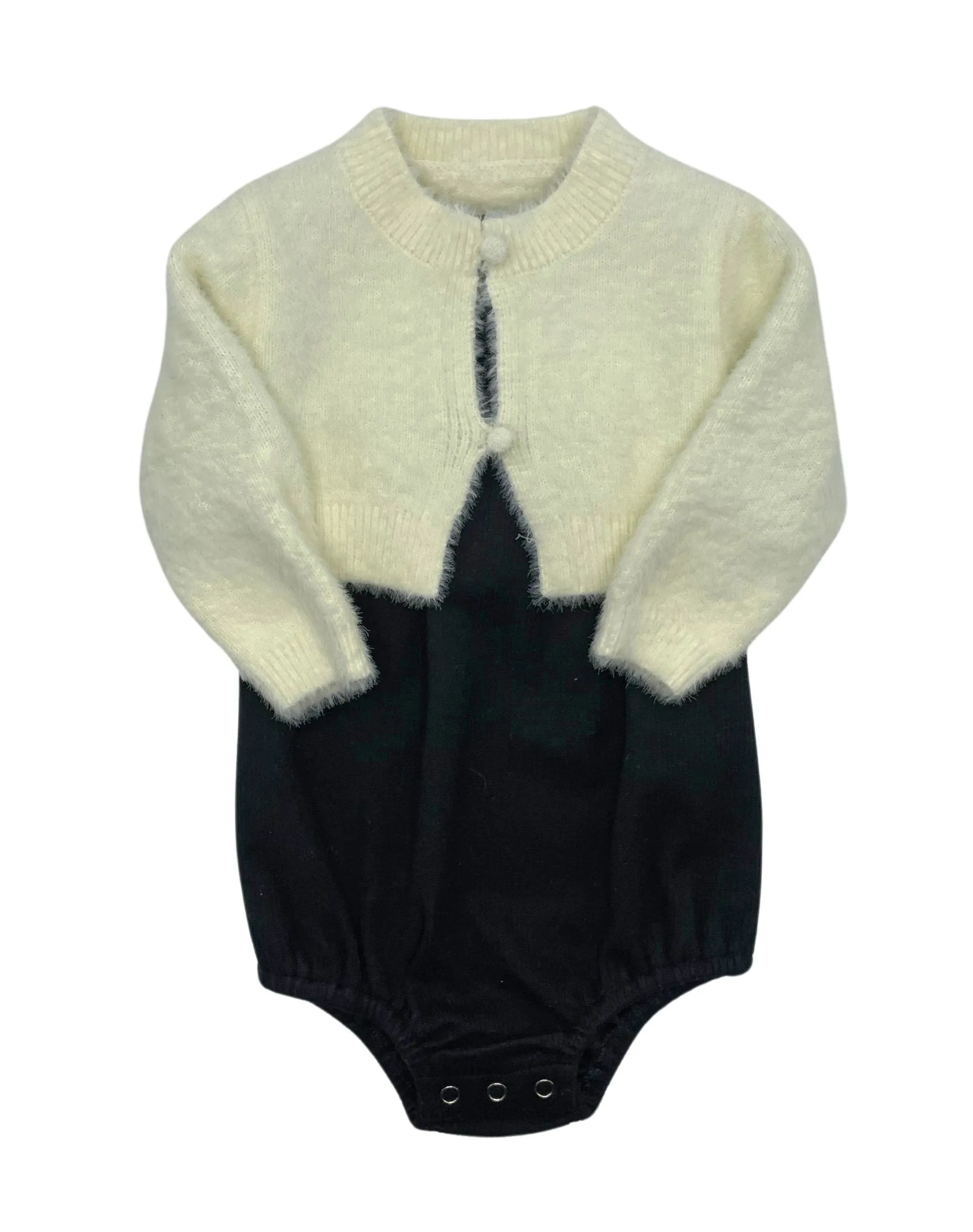 BZzy STYLE 2PC OVERALL WITH MOHAIR  SET