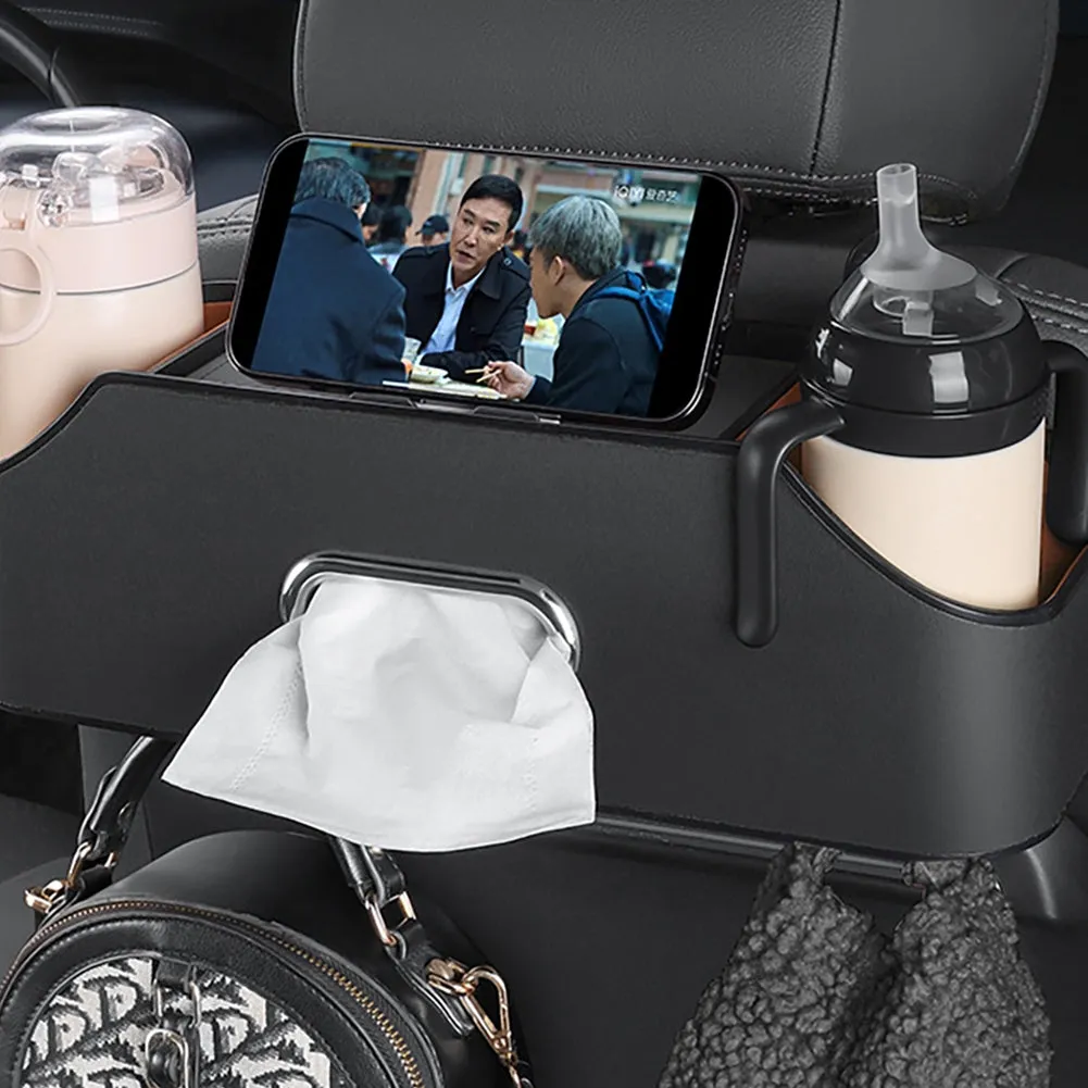 Car Headrest Backseat Organizer Partition Design Multi-functional