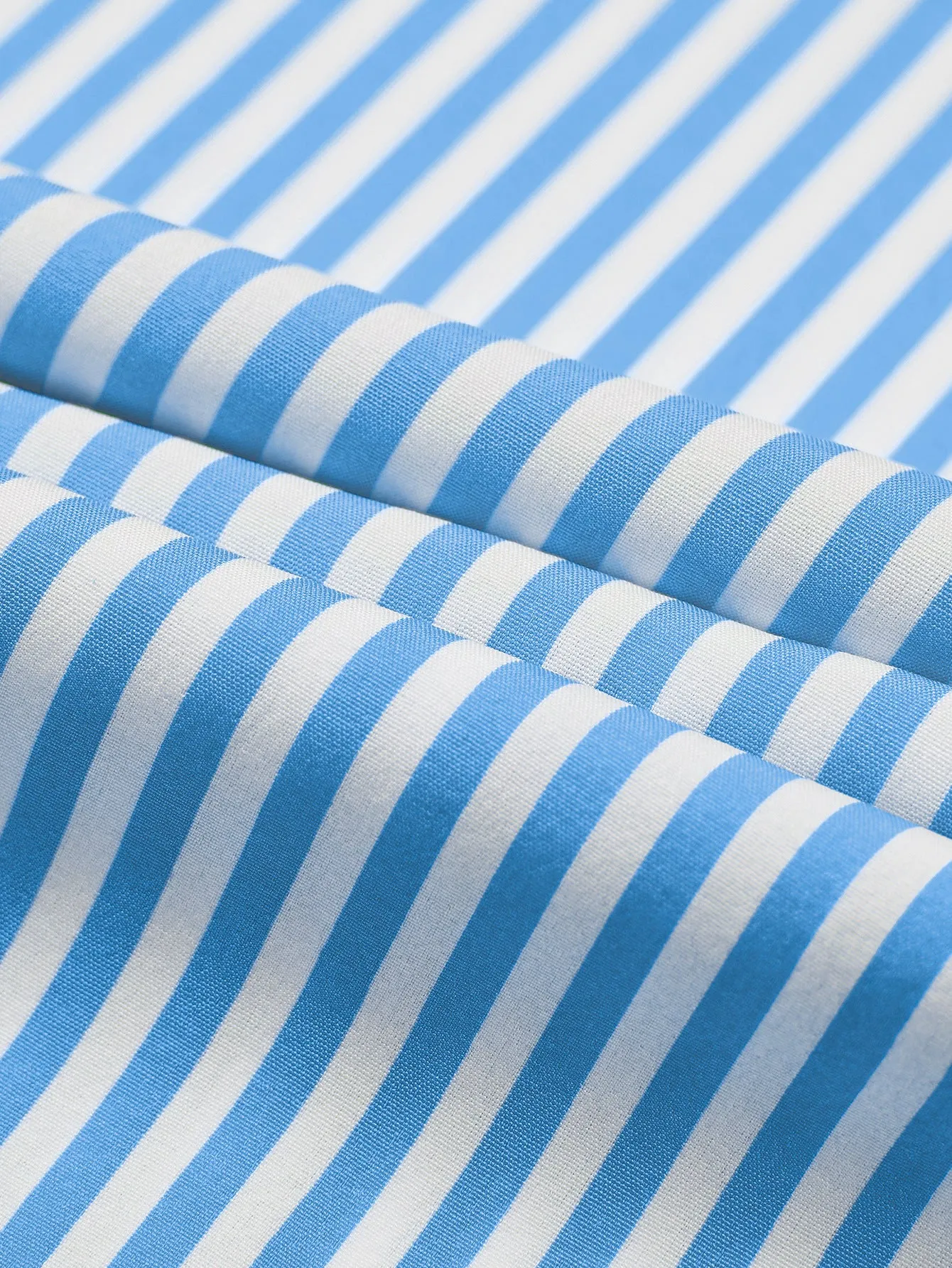 Casual V-neck Striped Tie-waist Shirt Maxi Dress