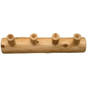 Cedar Log Wall Coat Rack