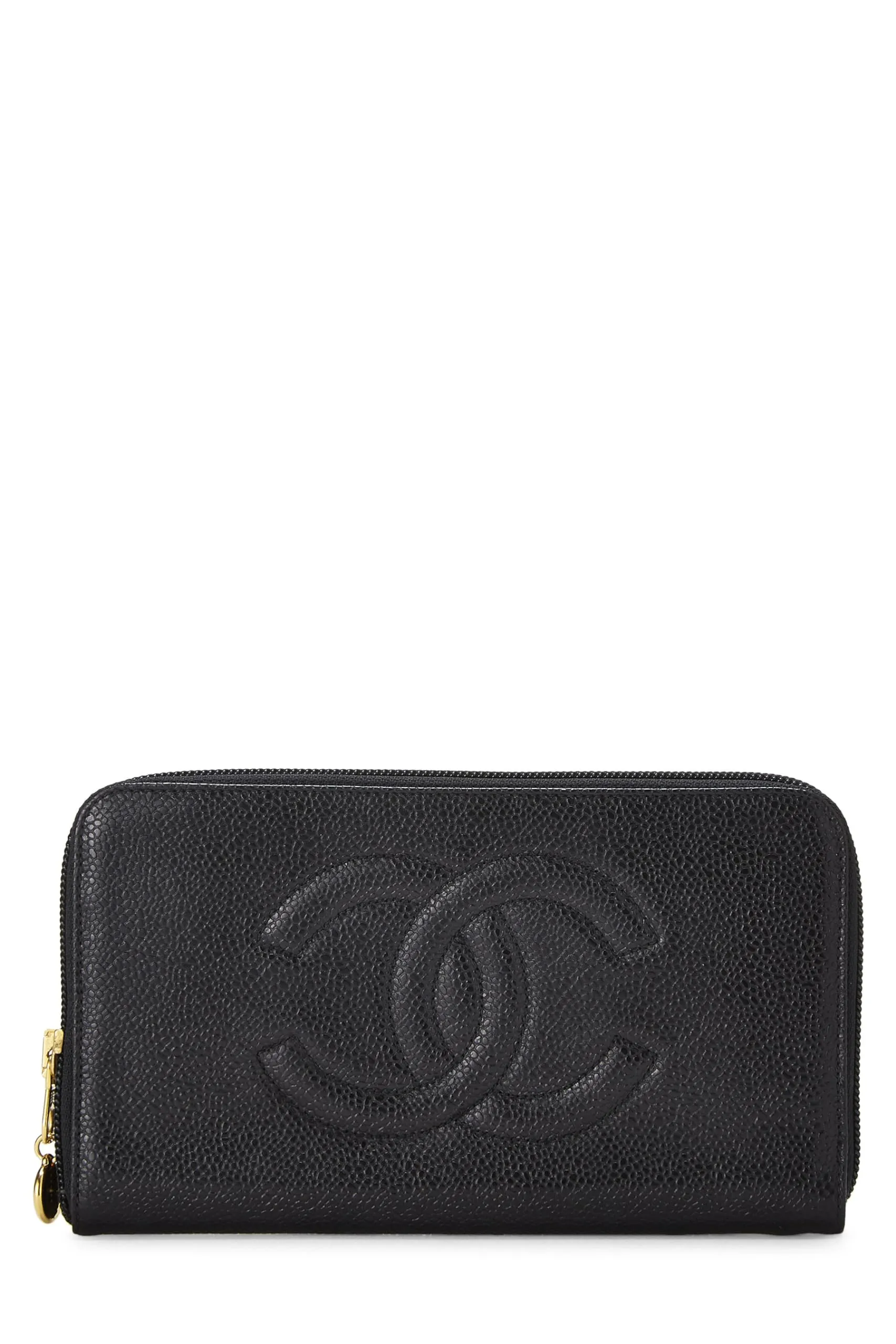 Chanel,  Black Caviar 'CC' Timeless Organzier, Black