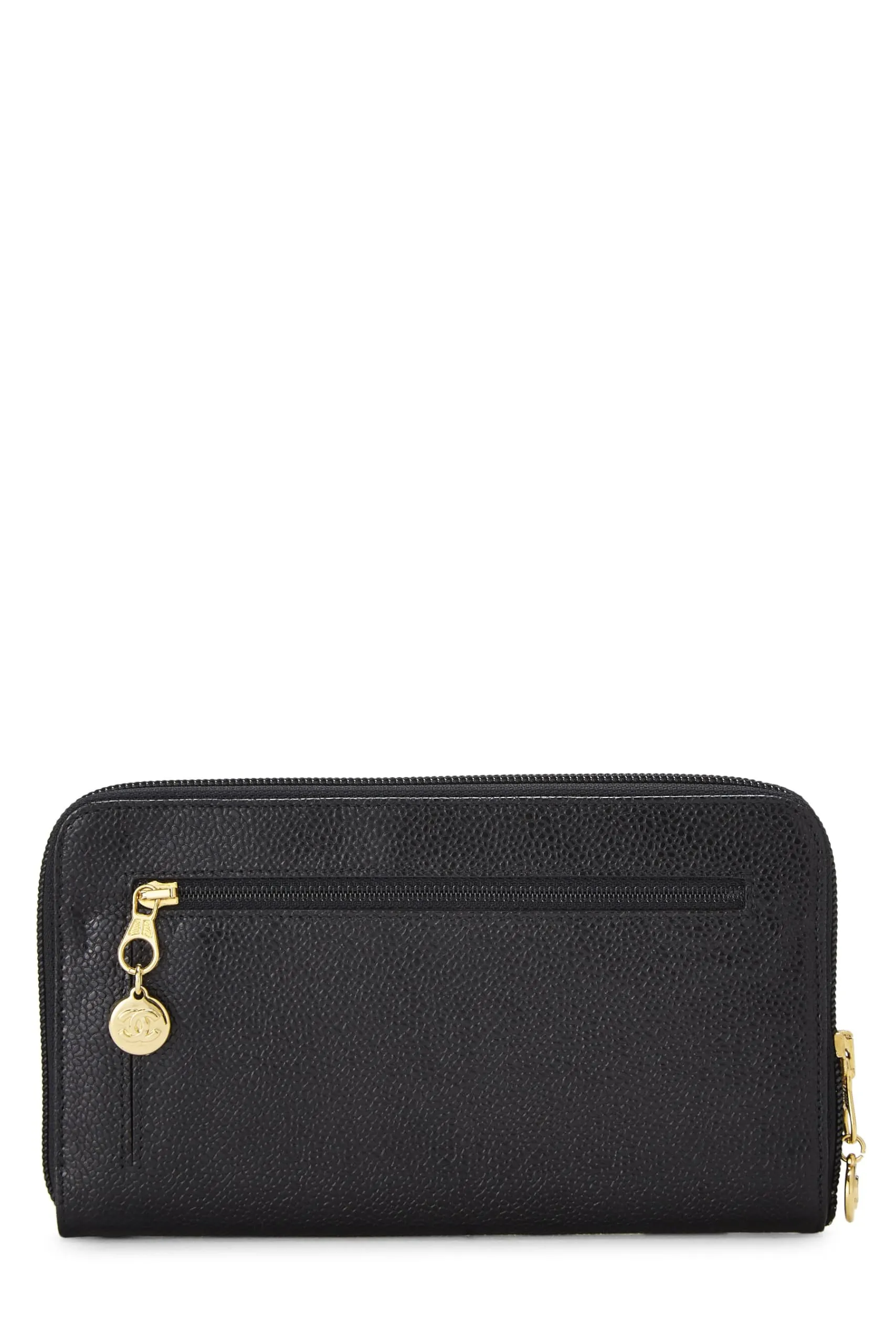 Chanel,  Black Caviar 'CC' Timeless Organzier, Black
