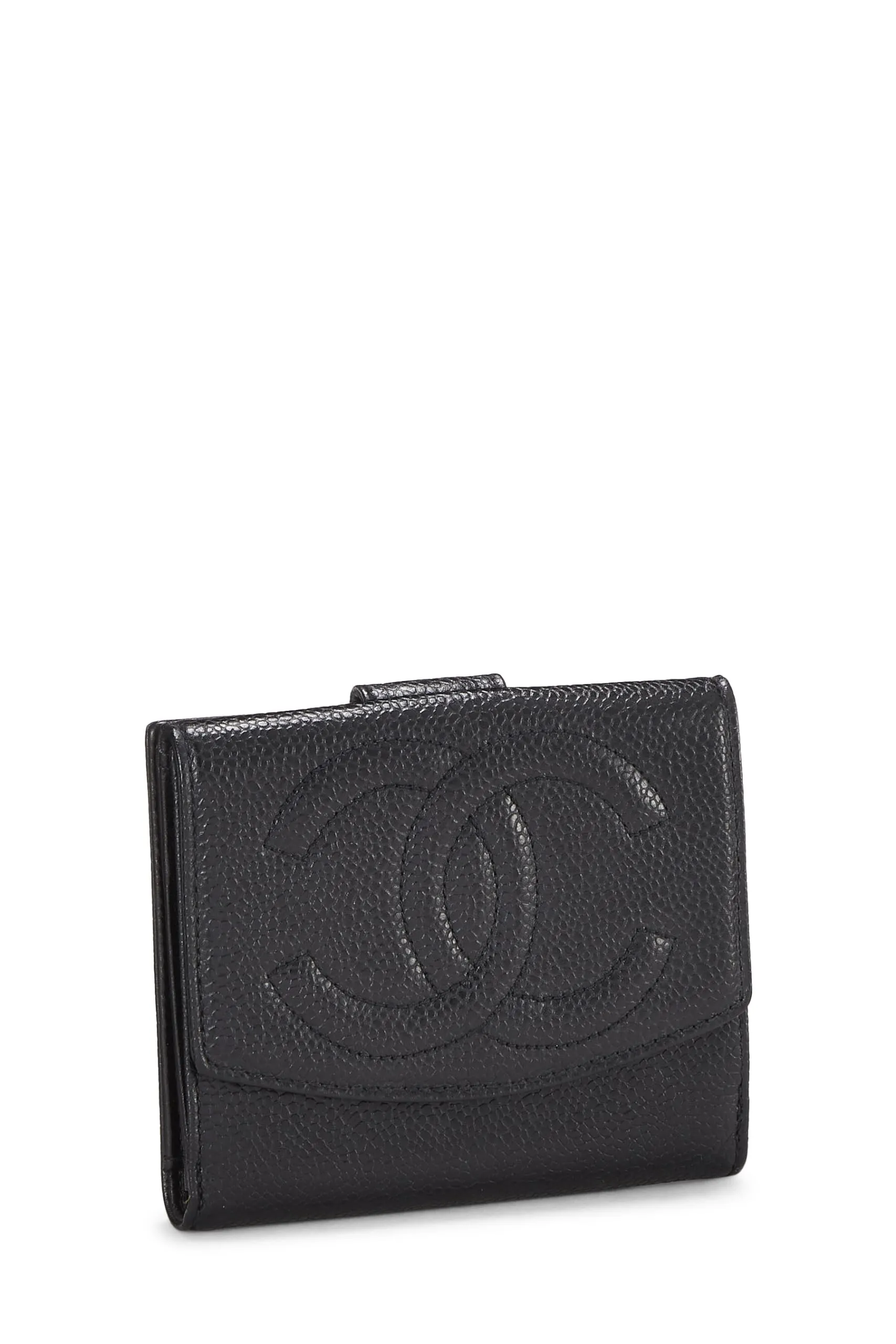 Chanel,  Black Lambskin Timeless 'CC' Wallet, Black