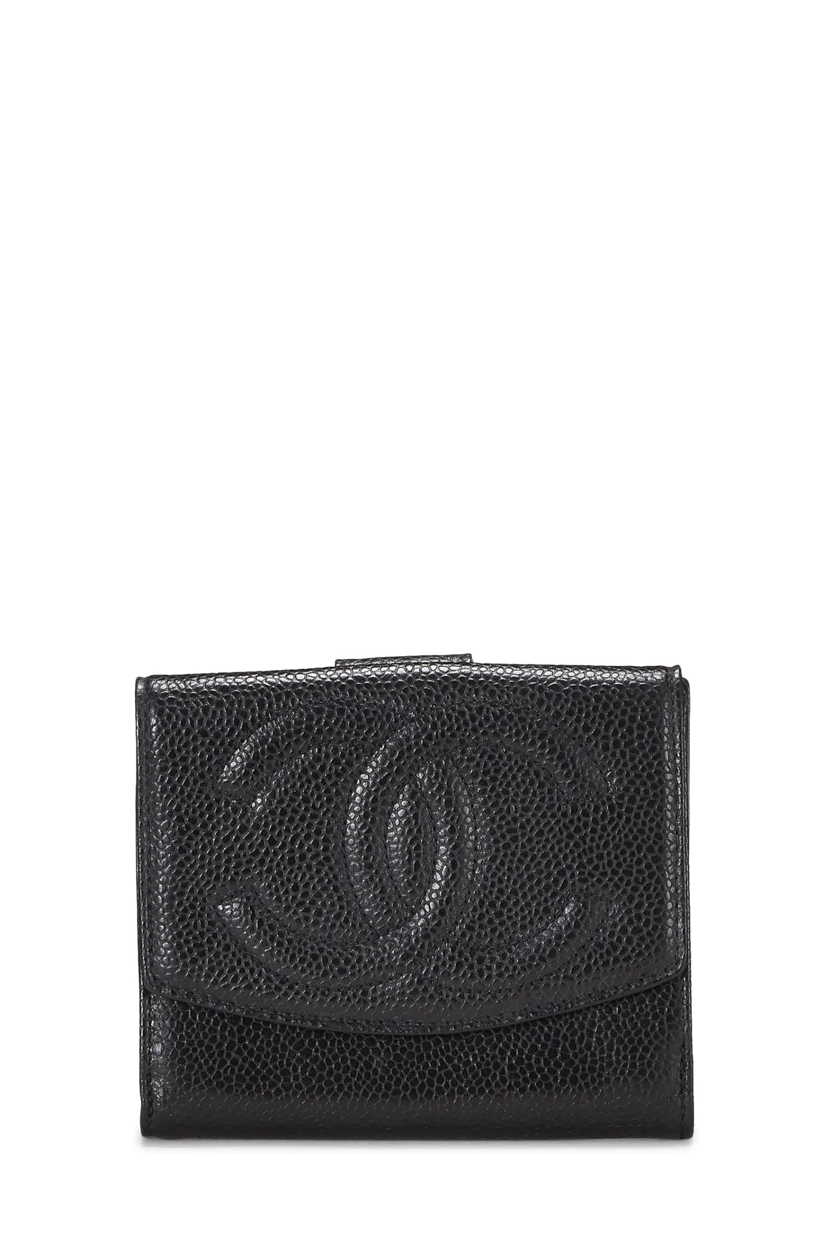 Chanel,  Black Lambskin Timeless 'CC' Wallet, Black