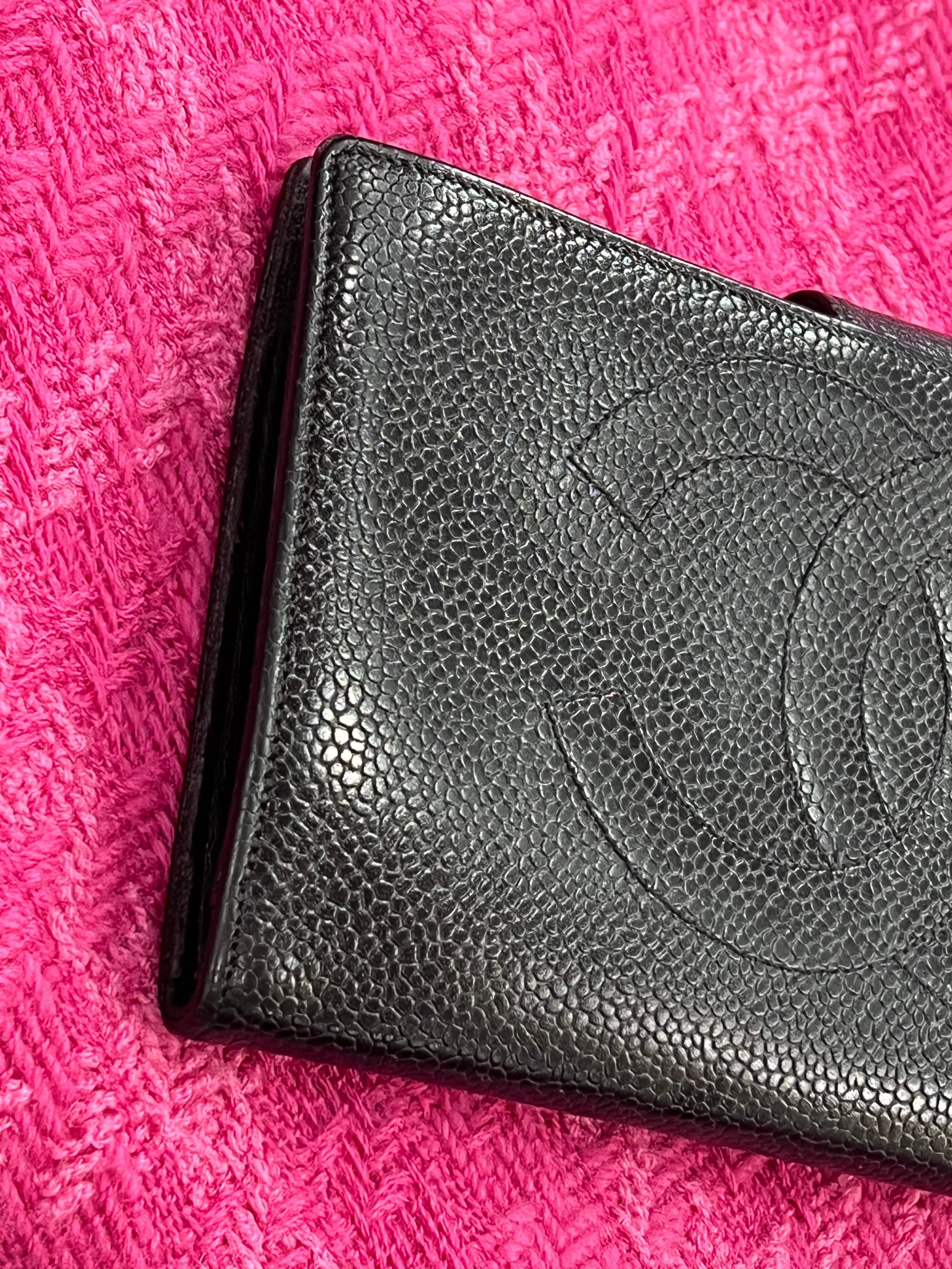 CHANEL CC CAVIAR LAMBSKIN TIMELESS FRENCH WALLET
