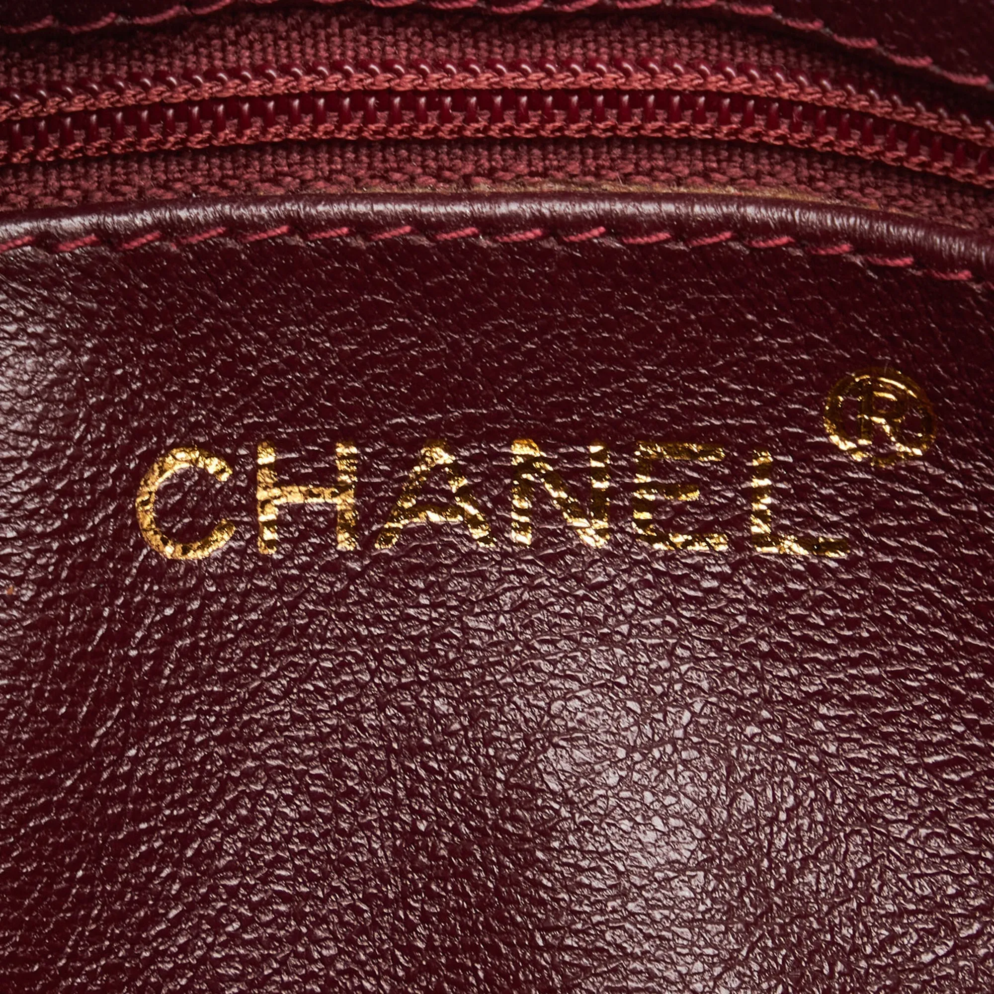 Chanel CC Timeless Crossbody Red Lambskin Gold