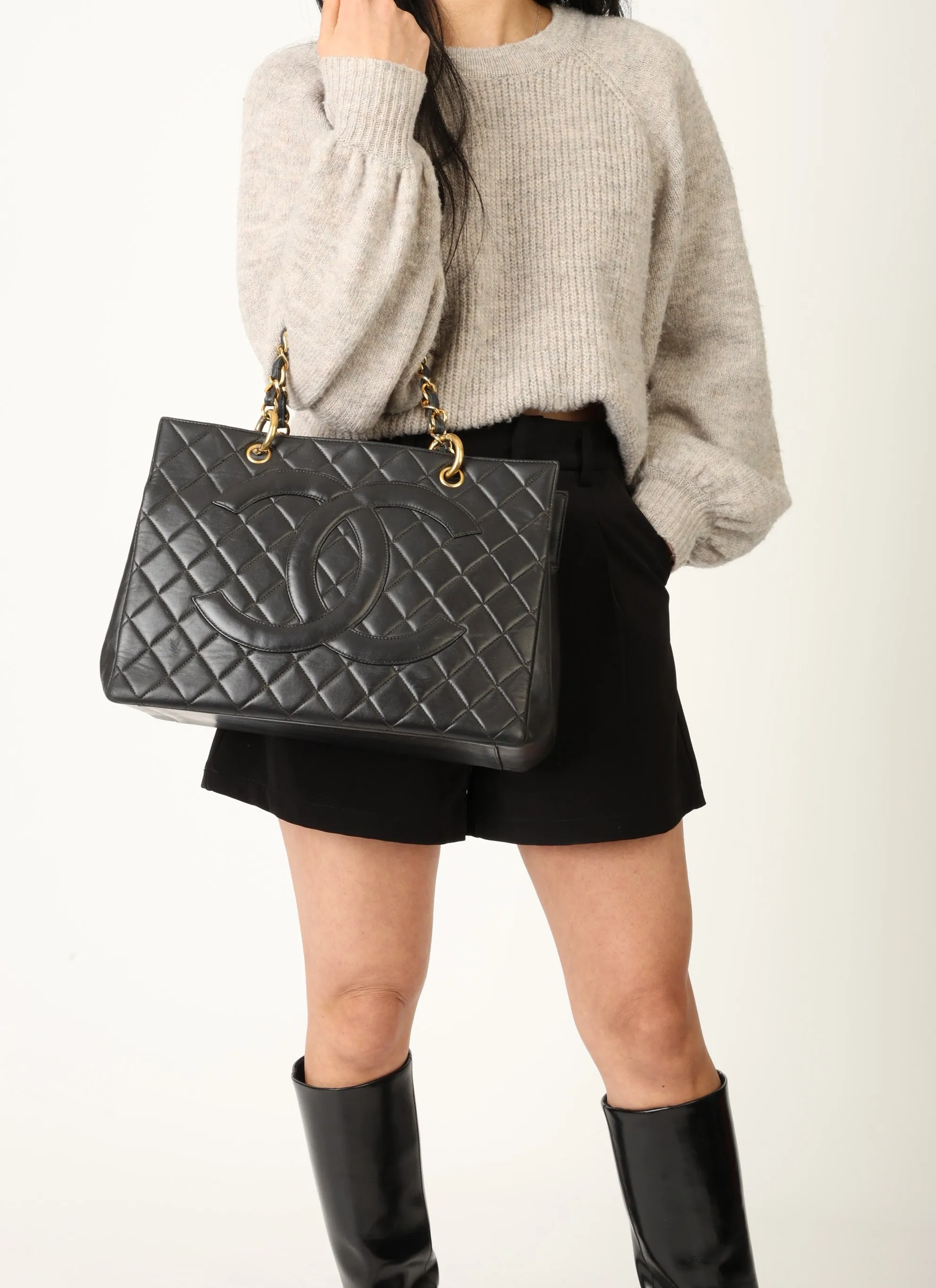 Chanel Lambskin Timeless Chain Tote