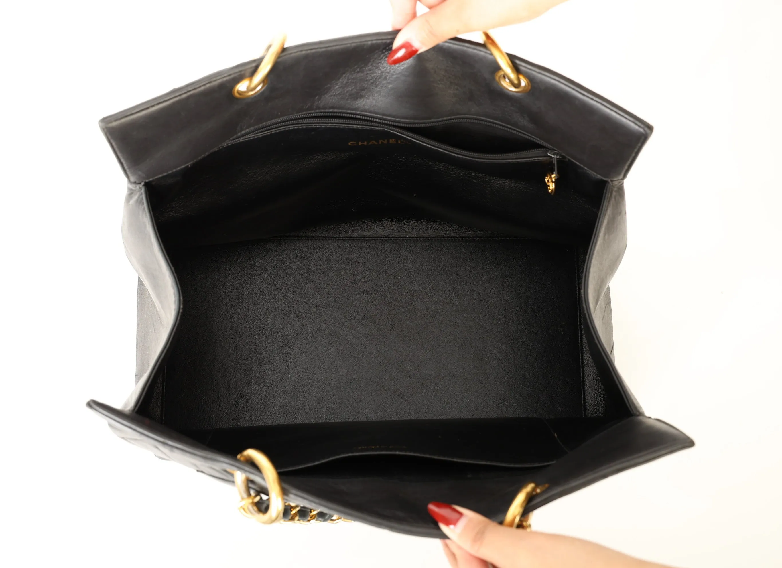 Chanel Lambskin Timeless Chain Tote