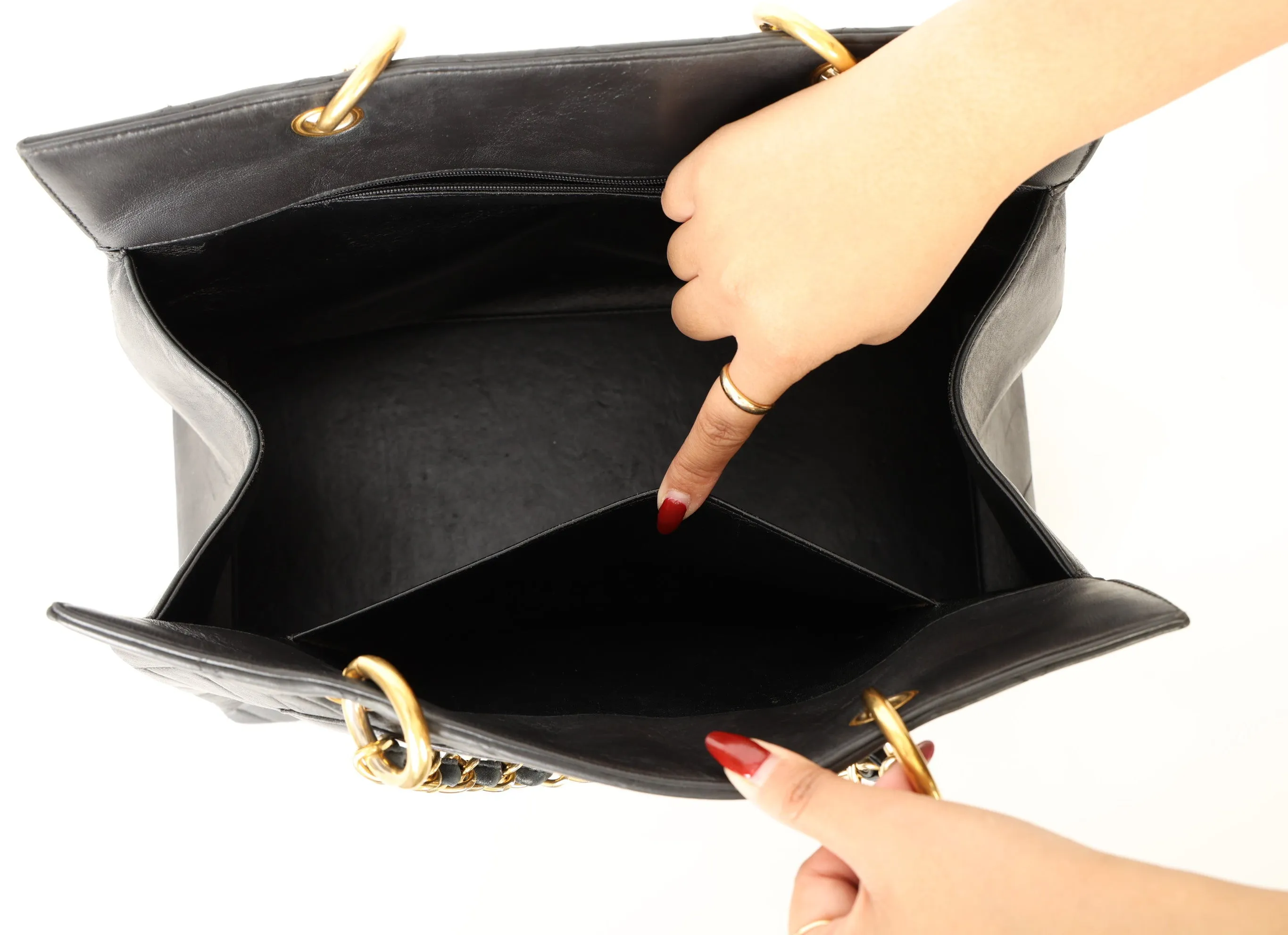 Chanel Lambskin Timeless Chain Tote