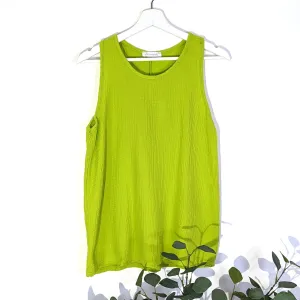 Cotton waffle type fabric vest top (S-M)