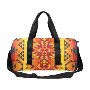 Desert Geo Yellow Red Duffle Bag