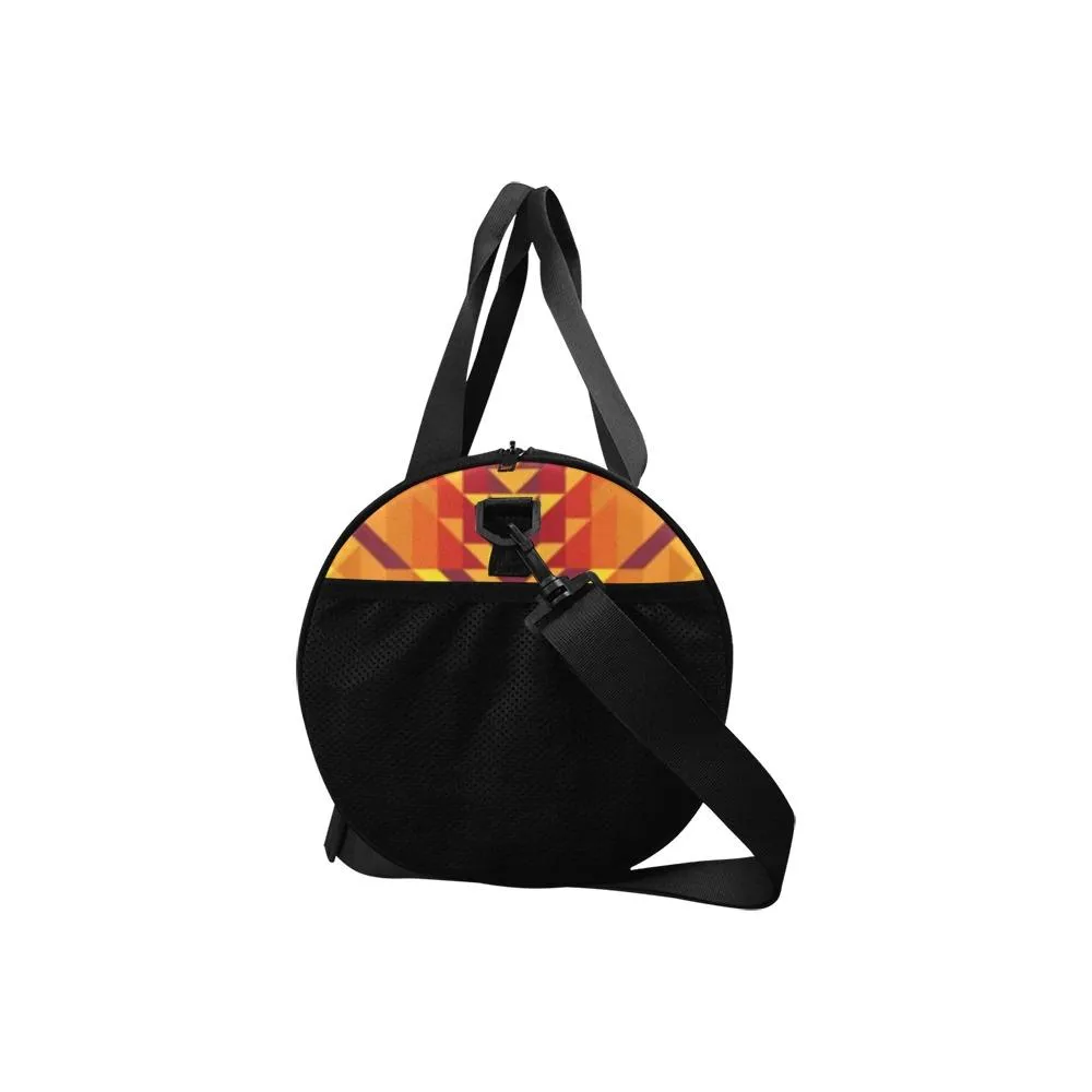 Desert Geo Yellow Red Duffle Bag