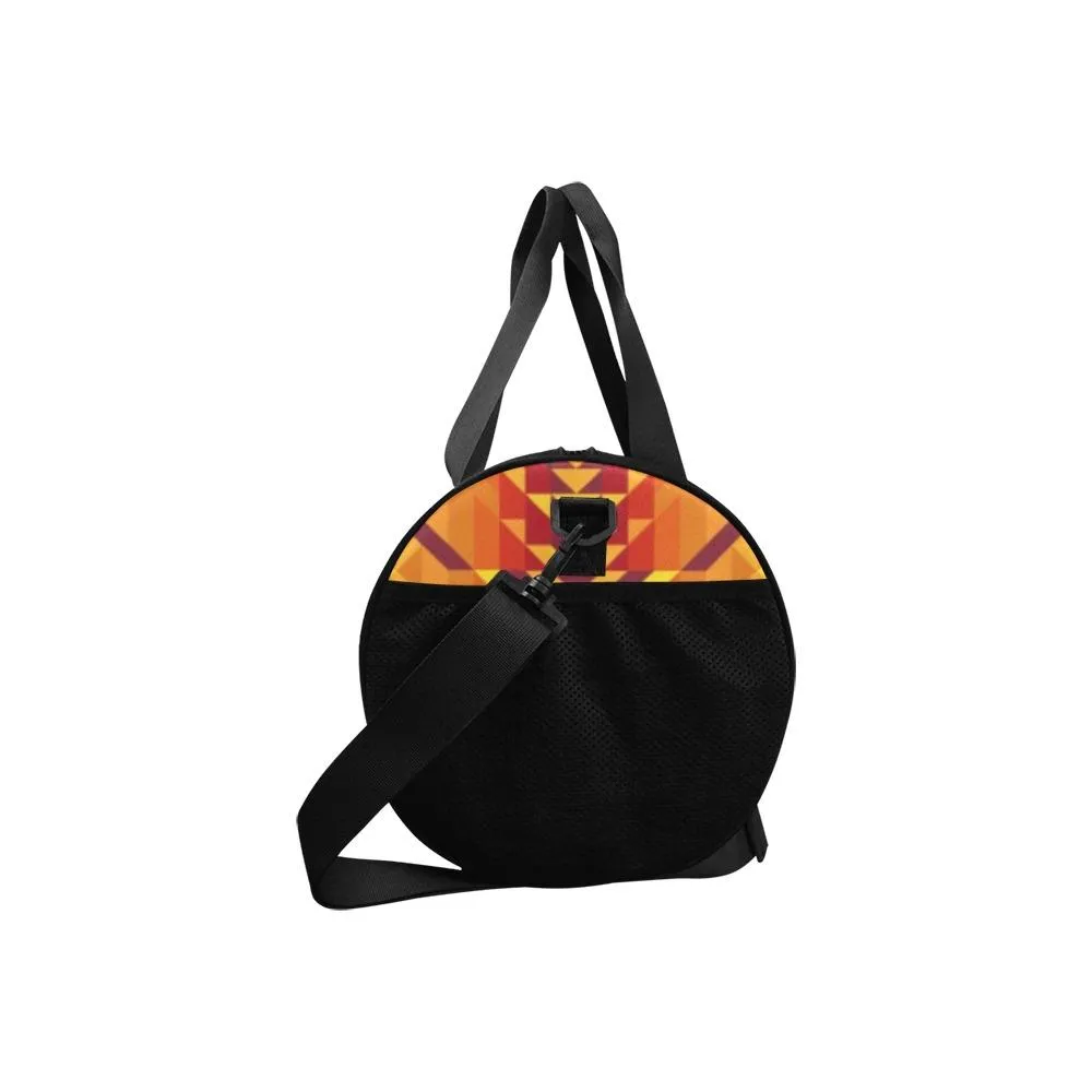 Desert Geo Yellow Red Duffle Bag
