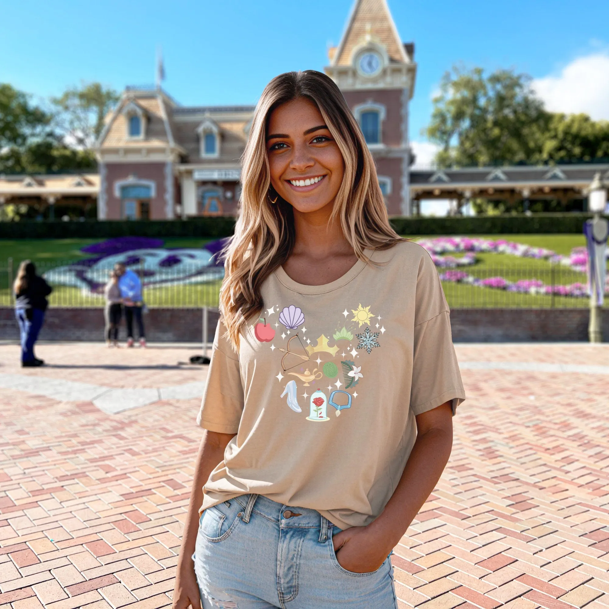 Disney Princess Icons Shirt | Disney Princess Tee | Disney Shirt