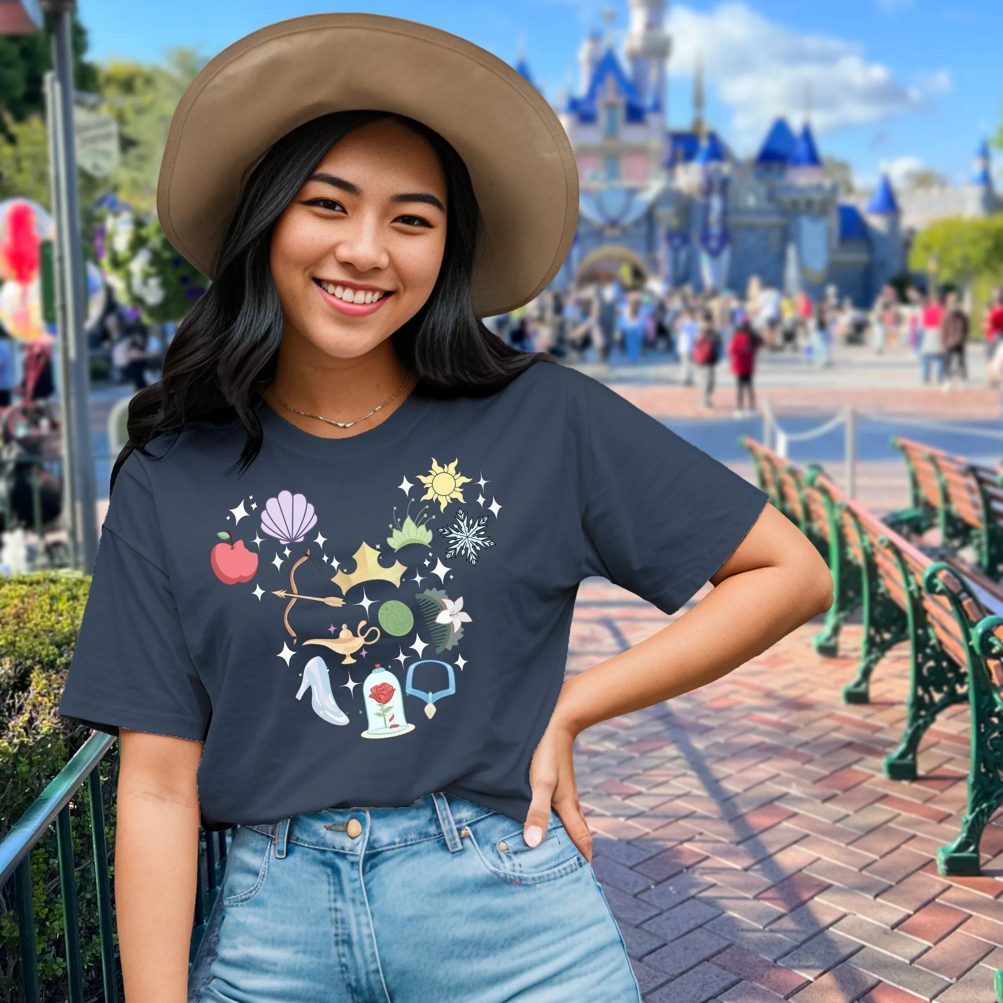 Disney Princess Icons Shirt | Disney Princess Tee | Disney Shirt