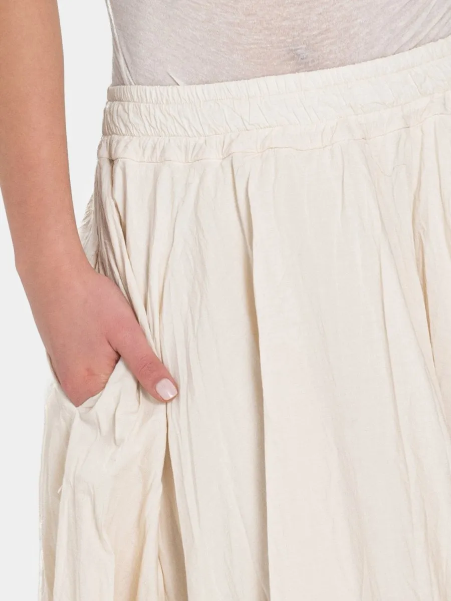 Double Layer Half Circle Midi Skirt