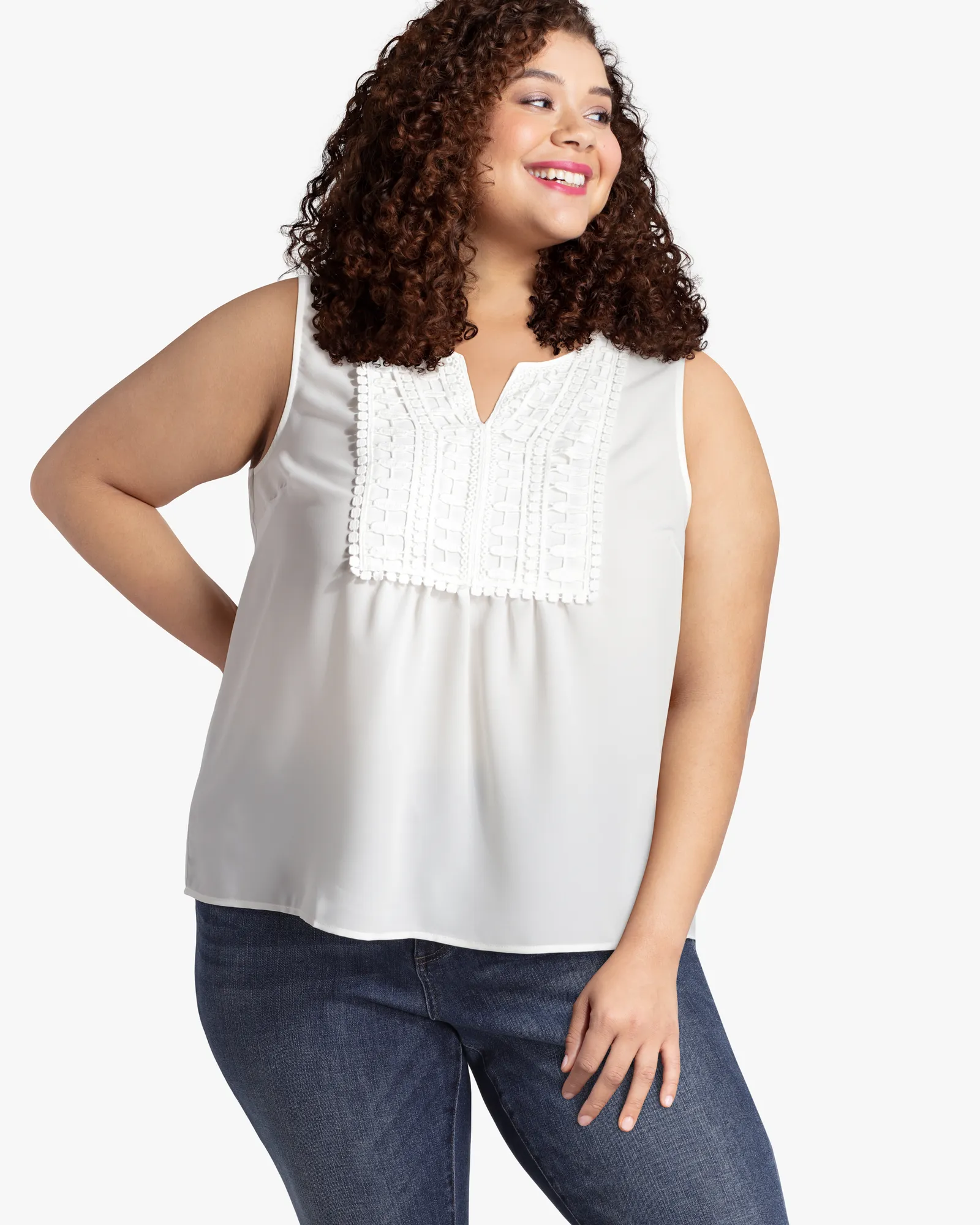 Emilia Crochet Blouse | White