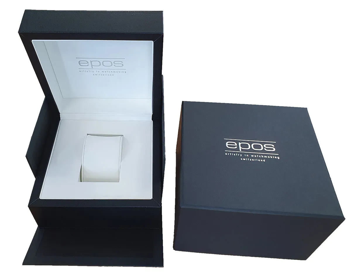 EPOS Timeless Sapphire Crystal Skeleton Automatic Watch