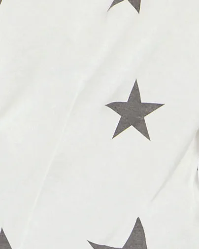 Estelle Star Top | Ivory / Charcoal Grey