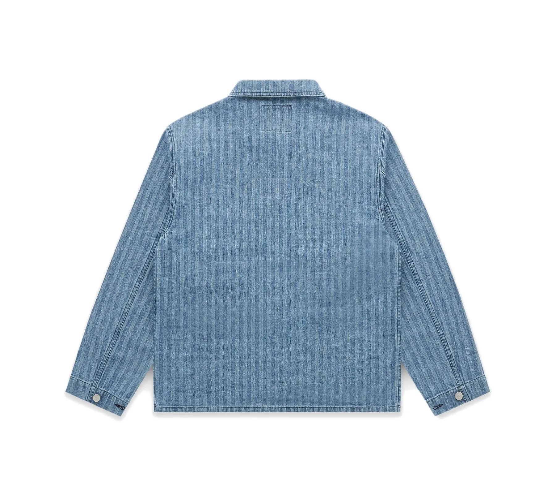 Factory Denim Chore Coat | Lt. Wash/Fisher Stripe