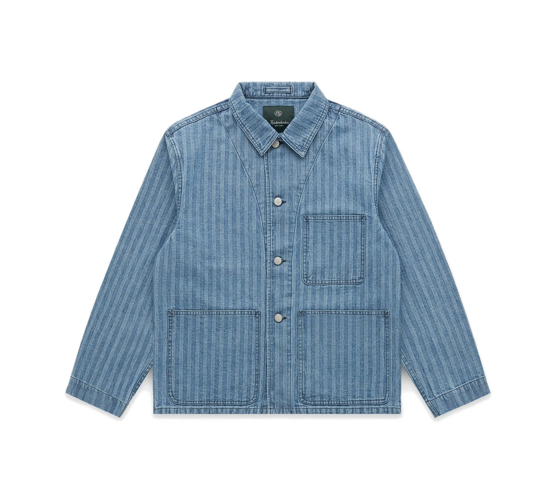 Factory Denim Chore Coat | Lt. Wash/Fisher Stripe