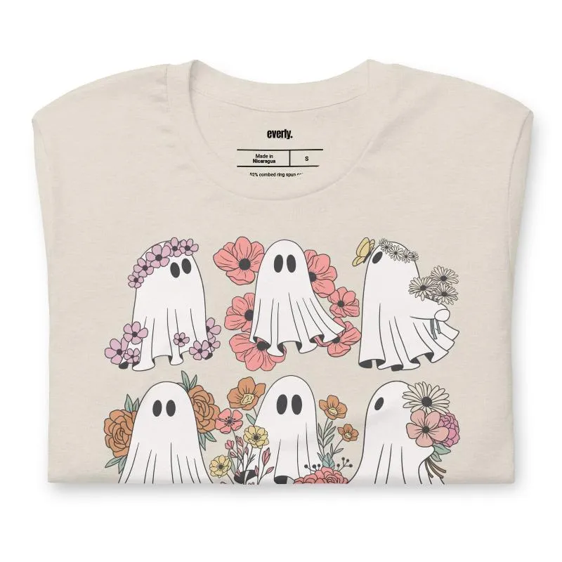 Flower Power Ghosts Graphic Tee