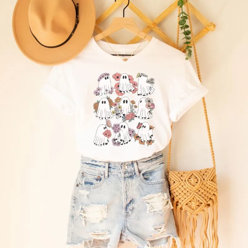 Flower Power Ghosts Graphic Tee