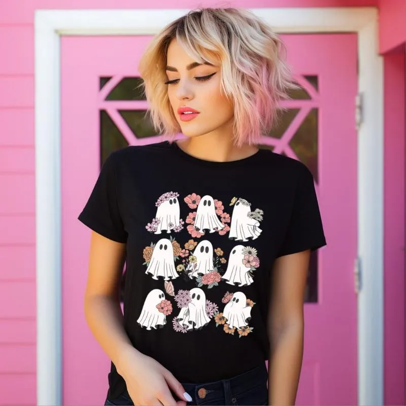 Flower Power Ghosts Graphic Tee