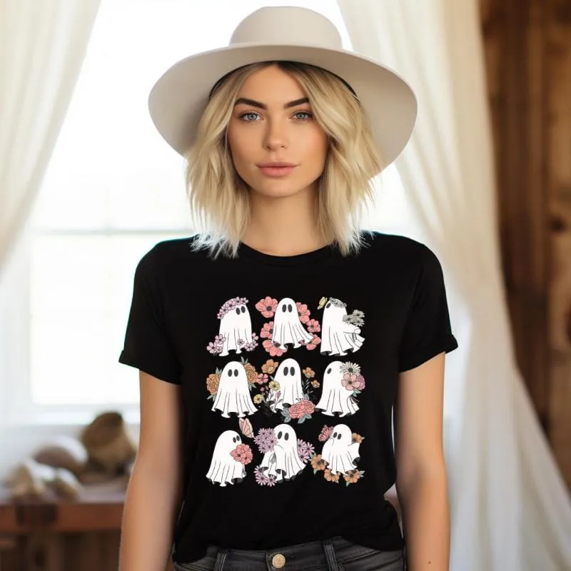Flower Power Ghosts Graphic Tee