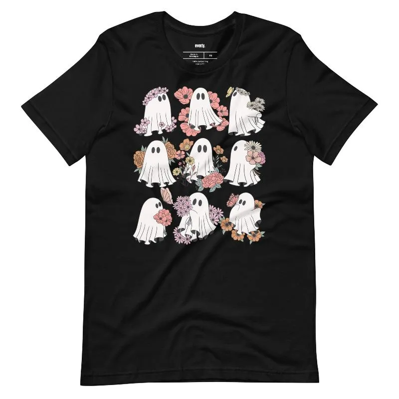Flower Power Ghosts Graphic Tee