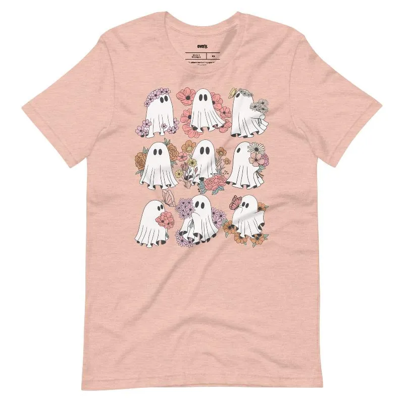 Flower Power Ghosts Graphic Tee